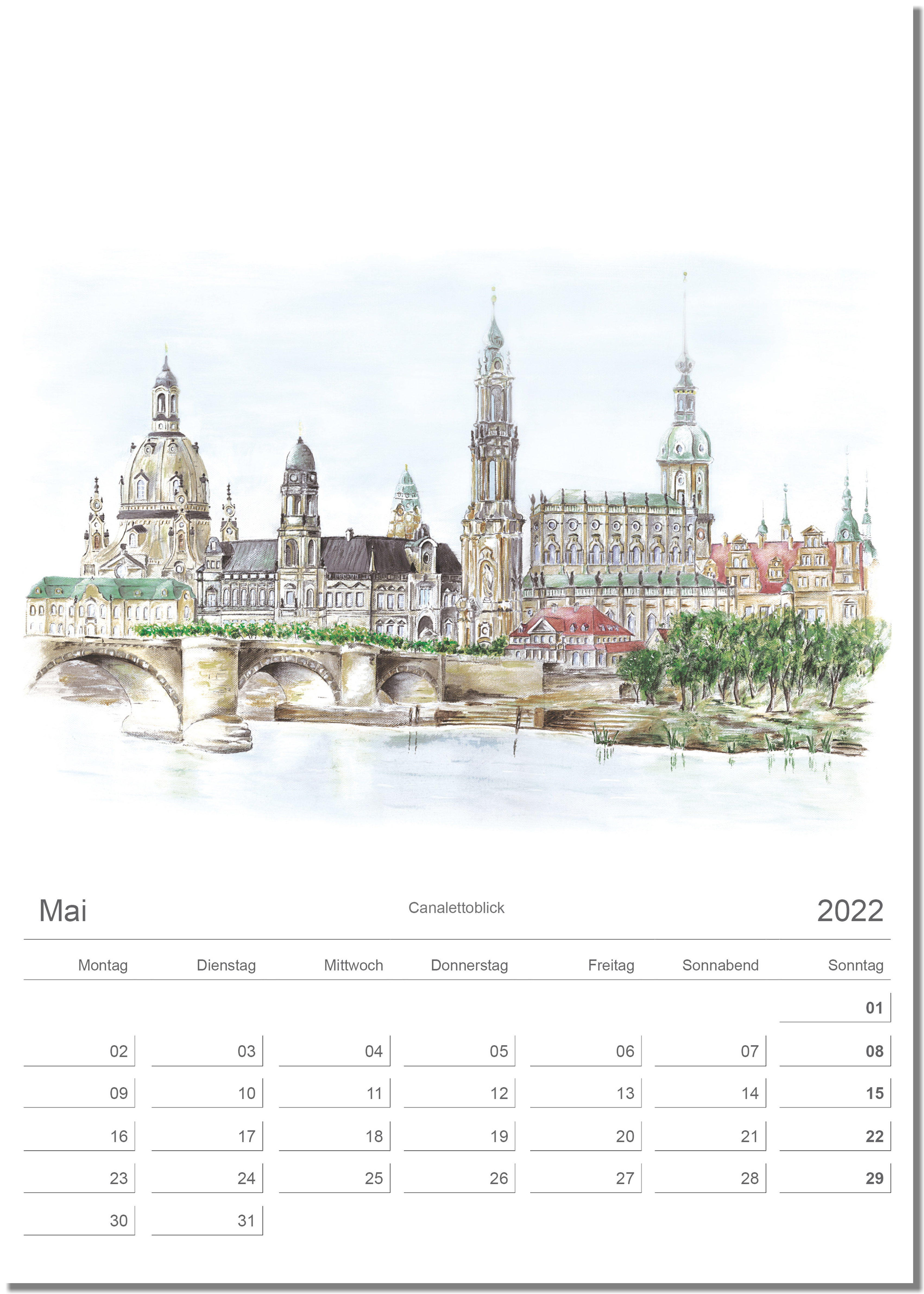 Kalender Dresden Mai 2022